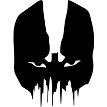 UAStudio Batman Kurukafa Sticker Oto Motor Laptop Duvar Folyo Sticker 25X32 cm