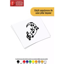 UAStudio Sol ve Notalar Sticker Oto Motor Laptop Duvar Folyo Sticker 30 x 33 cm