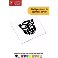 UAStudio Transformers Kafası Sticker Oto Motor Laptop Duvar Folyo Sticker 60 x 60 cm
