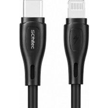 Schitec Type-C To Lightning 27W Pd Hızlı Şarj ve Data Kablosu 1metre Siyah HG/C-09CL