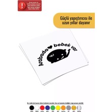 UAStudio Arabada Bebek Var - Araç, Oto, Laptop, Duvar Uyumlu Sticker 10*6 cm