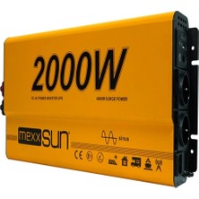 Mexxsun 12V 2000W Tam Sinüs Ups Karavan Inverter (Remote Ekran)