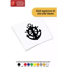UAStudio Çapa ve Dümen Sticker Oto Motor Laptop Duvar Folyo Sticker 40 x 48 cm