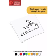 UAStudio Sopalı Aç Kedi - Araç, Oto, Laptop, Duvar Uyumlu Sticker 60*54 cm