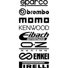 UAStudio Arka Cam Marka Seti -1 Sticker Oto Motor Laptop Duvar Folyo Sticker 25X50 cm