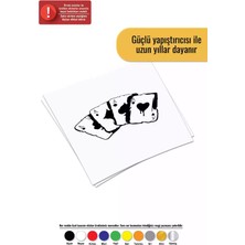 UAStudio Kare As - Araç, Oto, Laptop, Duvar Uyumlu Sticker 25*15 cm