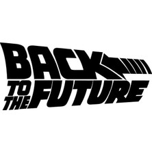 UAStudio Back To The Future Sticker Oto Motor Laptop Duvar Folyo Sticker 25X10 cm