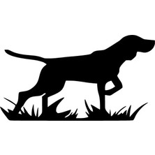 UAStudio Avcı Köpek Sticker Oto Motor Laptop Duvar Folyo Sticker 20X10 cm