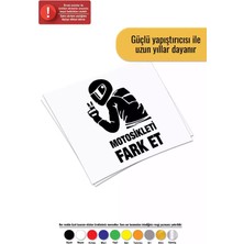 UAStudio Motorsikleti Fark Et Sticker Oto Motor Laptop Duvar Folyo Sticker 25 x 40 cm