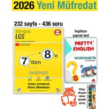 Tonguç Akademi 7'den 8'e Hazırlık Kitabı 2026 Yaz Tatili 8. Sınıf Ingilizce Yaprak Test