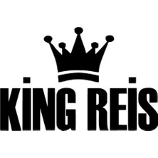 UAStudio King Reis Sticker Oto Motor Laptop Duvar Folyo Sticker 60X42 cm