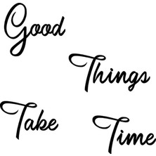 UAStudio Good Time Sticker Oto Motor Laptop Duvar Folyo Sticker 15X15 cm