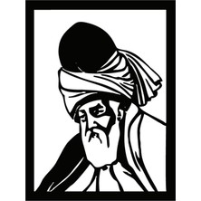 UAStudio Mevlana (Oto-Motor-Laptop-Duvar-Dekor) 20 x 26 cm