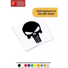 UAStudio Punisher Kafa - Araç, Oto, Laptop, Duvar Uyumlu Sticker 40*56 cm