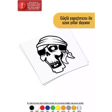 UAStudio Korsan Kuru Kafa Sticker Oto Motor Laptop Duvar Folyo Sticker 25 x 32 cm