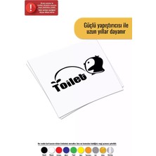 UAStudio Penguen Tuvalet - Araç, Oto, Laptop, Duvar Uyumlu Sticker 25*12 cm