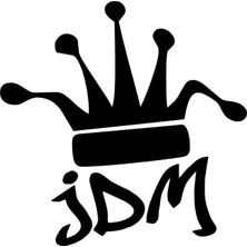 UAStudio Jdm Amblem Sticker Oto Motor Laptop Duvar Folyo Sticker 15X15 cm
