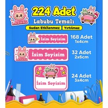 Sb Store Okul Kreş Kişiye Özel Isim Etiket Seti Labubu Temalı - Model 636