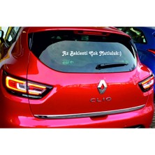 UAStudio Az Beklenti Çok Mutluluk:) Araba Motor Sticker  5 x 47 cm Beyaz