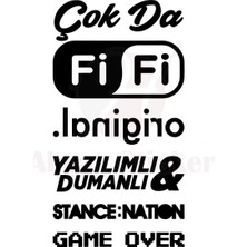 UAStudio Oto Arka Cam Yazı 1 Sticker 20 x 37 cm