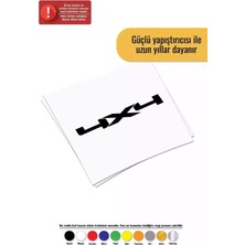 UAStudio 4x4 Sade Sticker Oto Motor Laptop Duvar Folyo Sticker 15 x 3 cm