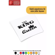 UAStudio King Queen Seti Sticker Oto Motor Laptop Duvar Folyo Sticker 50 x 50 cm