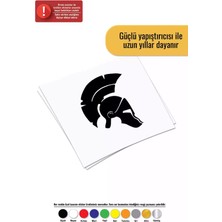 UAStudio Truva Miğferi Sticker Oto Motor Laptop Duvar Folyo Sticker 15 x 18 cm