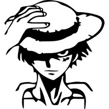 UAStudio One Piece Monkey Sticker Oto Motor Laptop Duvar Folyo Sticker 20X22 cm