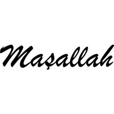 UAStudio Maşallah Sticker Oto Motor Laptop Duvar Folyo Sticker 20X4 cm