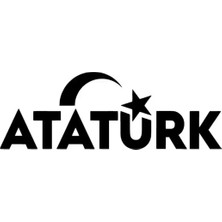 UAStudio Atatürk Ay Yıldız Sticker Duvar Dekor Sticker 40 x 12 cm