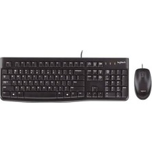 Logitech MK120 Kablolu Q Ingilizce Siyah Klavye Mouse Set (Outlet)