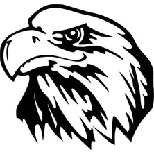 UAStudio Kartal Sticker Oto Motor Laptop Duvar Folyo Sticker 20 x 20 cm