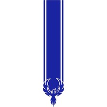 UAStudio Oto Kaput Şerit Sticker Kartal Tasarımlı Lacivert 12 x 60 cm