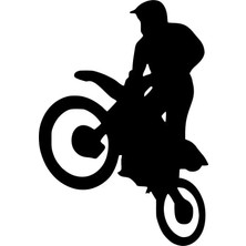 UAStudio BYR002 Motocross Sticker Oto Motor Laptop Duvar Folyo Sticker 15X21 cm [efsngrck]