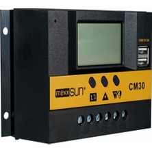 Mexxsun 30A 12/24V Pwm Şarj Kontrol Cihazı