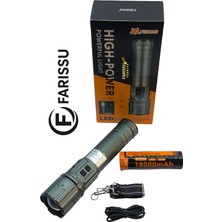 farissu Yemao YM-G920-2 80W 8000 Lümen Şarjlı LED El Feneri