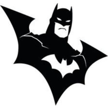 UAStudio Batman Oto Motor Laptop Duvar Folyo Sticker 15 x 13