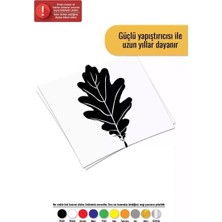UAStudio Büyük Yaprak Sticker Oto Motor Laptop Duvar Folyo Sticker 20 x 36 cm