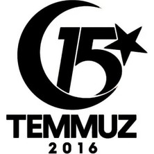 UAStudio 15 Temmuz Amblemi - Araç, Oto, Laptop, Duvar Uyumlu Sticker 50*50 cm