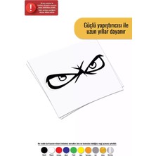 UAStudio Kızgın Gözler Sticker Oto Motor Laptop Duvar Folyo Sticker 30 x 12 cm