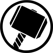 UAStudio Thor Çekici - Araç, Oto, Laptop, Duvar Uyumlu Sticker 60*60 cm