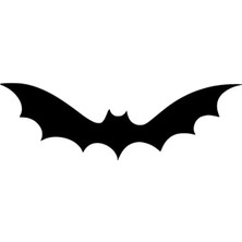 UAStudio Batman Yarasa 2 Sticker (Oto-Motor-Laptop-Duvar-Dekor) 10 x 3 cm