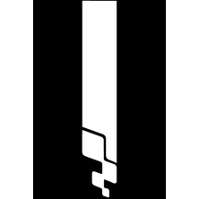 UAStudio Oto Kaput Şerit Sticker Umbra Beyaz 15 x 65 cm