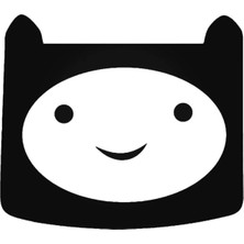 UAStudio Adventure Time Finn Oto Motor Laptop Duvar Folyo Sticker 20X16 cm