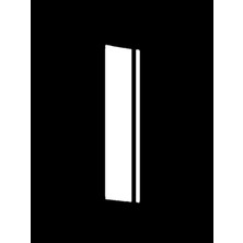 UAStudio Universal Oto Kaput Şerit Sticker Beyaz 13 x 65 Cm/1 Adet-2 x 65 Cm/1 Adet