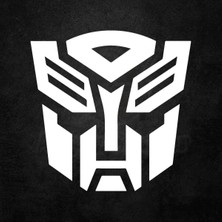 UAStudio Transformers Oto Motor Laptop Duvar Folyo Sticker 30X30 cm
