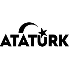 UAStudio Atatürk Ay Yıldız Sticker Oto Motor Laptop Duvar Folyo Sticker 15X4 cm