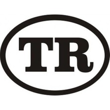 UAStudio Tr Logo Oto Motor Laptop Duvar Folyo Sticker 50 x 35 cm
