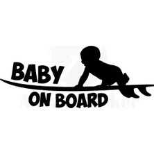UAStudio Arabada Bebek Var Oto Motor Laptop Duvar Folyo Sticker 40 x 16 cm