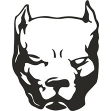 UAStudio BYR002 Pitbull Oto Motor Laptop Duvar Folyo Sticker 25X30 cm [efsngrck]